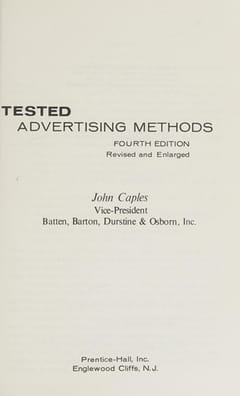 Tested Advertising Methods